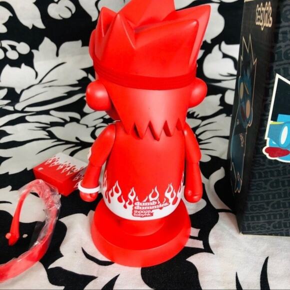 Tobyhk 2006 Kaching Dumb Dummies Red Ver Vinyl Toy - Picture 12 of 16